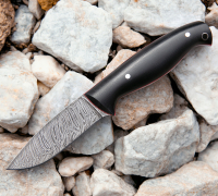 Цельнометаллический нож Алтай из дамасской стали купить на сайте koval-knife.shop